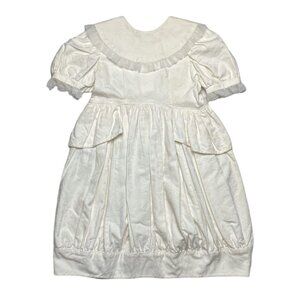 Vintage LumpAsugar Jacquard White Dress 6